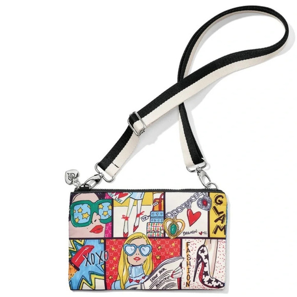BRIGHTON x TOM CLANCY Glam Girl Crossbody‎ Pouch - Picture 1 of 8